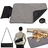 Faltbare wasserdichte Haustier Decke Camping Decke Hund Katze Mat Wärmende Decke mit Tasche 100 x 70 cm Hundebett Hundematte für Outdoor Innen Große Reisedecke für Haustier