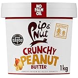 Pip & Nut - Knuspringe Erdnussbutter (1kg) | Kein Palmöl, ohne Zuckerzusatz, ein natürliches Produkt, vegan und Einzelner Ursprung Hi-Oleic Erdnüsse