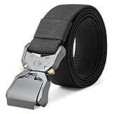 LXMY Taktischer Gürtel Herren,Werkzeuggürtel,3.8cm Nylon Militär Wandergürtel,Arbeitsgürtel für Mit Schnellverschluss Schnalle