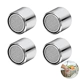 4 Stück Perlatoren Für Wasserhähne, Wasserhahn Siebeinsatz, Strahlregler Wasserhahn, Perlatoren, Wasserhahn Sieb Einsatz, Wasserhahn Filter, Für Bad, Küche Wasserhahn (22 Mm)