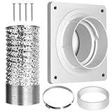 Trockner-Entlüftungsschlauch – AC-Abluftschlauch-Kupplung, Wandmontage, Auspuffteile, Ersatzplatte für Lüftungsventilatoren, Zirkulation, Decke, Küche, Waschmaschine, Badezimmer, Schlafzimmer