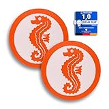 Seepferdchen® 2er Set offizielles Schwimmabzeichen zum Aufbügeln | Seepferdchen Abzeichen für Frühschwimmer | bügelbeschichtet | Made in Germany |