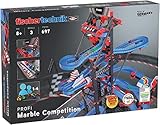 fischertechnik 564070 Kugelbahn Marble Competition – Bausatz für Kinder ab 8 Jahren, Lernspielzeug für einen oder mehrere Spieler, fördert technisches Verständnis