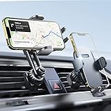 Handyhalterung Auto, LISEN Universal Auto Handy Halterung handyhalter fürs Auto lüftung, Upgrade mit 2 Lüftungsclips KFZ Handy Halterung pkw Kompatibel mit iPhone 13 12 Samsung S22 S10 One Plus