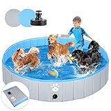 Hundepool Schwimmbecken Ø 160cm für Hunde Kinder...