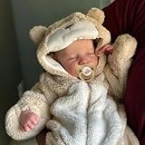 BABESIDE Lebensechte Reborn-Baby Puppen Junge 17 Zoll Handgemachte Realistische Wiedergeborene Baby Puppen Neugeborenes Baby mit weichem vinylkörper Echte Puppen mit Spielzeugzubehör