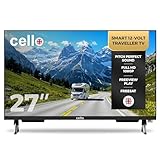 Cello C2725WS Trav 27 Zoll 12V Smart Traveller TV, 230V, WebOS, Freeview Play, Perfect Pitch Sound, ideal für Wohnwagen und Wohnmobile, hergestellt in Großbritannien – Modell 2025