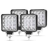 Kraumi LED Arbeitsscheinwerfer, 4 X 48W Quadrat LED Offroad...