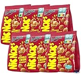 Lorenz Knusprige Erdnuss-Snacks – 110 g – 6er Pack | Doppelt geröstete Maishülle mit Erdnusskern | Herzhaft & knusprig im Geschmack