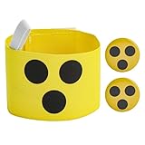 KQDRAVINE Armbinde mit 2 Blindenabzeichen, Elastischer Blindenbinde für Arm, Warnzeichen für Sehbehinderte, Hilfsmittel für Blinde Sehbehinderte Hilfsmittel, Geschenke für Blinde