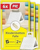 PIC Kleidermottenfalle Mottenschutz für Kleiderschrank - 6 Stück Mottenfalle Kleidermotten geeignet für Kleiderschrank und sonstige Lagerung von Kleidung gegen Motten - Versand nach Österreich