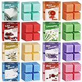 Duftwachswürfel Set, Duftwachs für Kerzen Wärmer, Wax Melts für Duftlampe, Vegan Wachsschmelzen, handgefertigte Sojawachsschmelzen, Raumduft Geschenkset für Muttertag, Weihnachten, Geburtstag, 8 Düfte