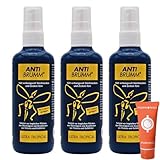 Anti Brumm Ultra Tropical 3x 150 ml I Schutz vor tropischen Mücken I Insektenrepellent I Mückenspray I Abwehr von Mücken und Zecken I Urlaub, Fernreisen I Deet I Spar-Set plus Pharma Perle give-away