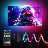 Govee LED TV Hintergrundbeleuchtung 2,4 M, RGBIC LED Strip...