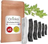 Japanisches Binchotan Kishu Bio 6 x (150 g, 25 g x 6) | Wakayama Ubame Eiche – echte Binchotan-Aktivkohle aus Japan für Wasserreinigung in Karaffe