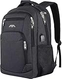 YAMTION Rucksack Herren, Schulrucksack Jungen Teenager Laptop Rucksack Schule Daypacks für Arbeit Wandern Reisen Camping für 15.6 Zoll Laptop