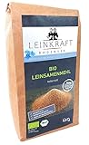 Deutsches BIO Leinsamenmehl 4Kg teilentölt. Low Carb & Keto geeignet Protein- & Ballaststoffreich. Mehlersatz. Vegan. Regional