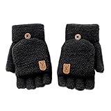 YVIIWL Fingerlose Thermo Handschuhe Flauschige Touchscreen Winter Warme Herren Damen Kinder Fahrrad Mtb Arthrose