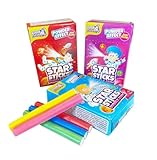 Star Sticks Bubble Gum 3er Pack – Kaugummi-Stangen mit Rauch-Effekt – Fruchtige Kaugummis für Kindergeburtstage, Partys oder als Mitgebsel
