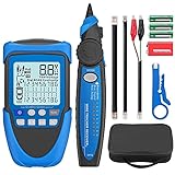 YGiTK Kabel Tester mit PoE | Multifunktions Netzwerkkabel-Tester RJ45/RJ11 mit LCD | Kabel CAT5 CAT5e CAT6 Cat7 Cat8 Draht Tester