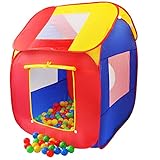 KIDUKU® Kinderspielzelt Bällebad Pop Up Spielzelt + 200 Bälle + Tasche für drinnen und draußen