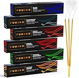 Fumino Räucherstäbchen Set Essentiell Multipack - Entspannung & Meditation mit Handgefertigten Räucherstäbchen & Masala Agarbatti - Joss Duft - 6 Räucherstäbchen Probierset Boxen, 84 Stäbchen (90 g)