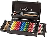 Faber-Castell - 110085 125er A&G Collection Koffer Polychromos Künstlerfarbstifte, Albrecht Dürer & Zubehör