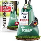 TreeBag Wassersack für Bäume 1 x 75L – UV-Stabiler Baumbewässerungssack aus PVC – Effektiver Bewässerungssack Baum für Garten & Stadtgrün