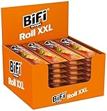 BiFi Roll XXL – 24er Pack (24 x 70g) – Salami Snack in einem lockeren Teig – Original Wurstsnack To Go - für Unterwegs, im Büro oder beim Sport - mit Pfeffer, Koriander und Knoblauch
