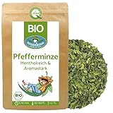 Bio Pfefferminztee 500g - mentholreich & aromastark - europäischer Anbau vom Familienbetrieb - lose und getrocknet - PEPPERMINTMAN