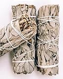 Weißer Salbei Räuchern, 3 Stück Räucherbündel, Weisser Salbei Räuchern, Sage Smudge Stick, White Sage, Salbei Getrocknet, Weißer Salbei Zum Räuchern