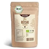 Bio Reishi Pulver 100g | naturreines Pilzpulver Bio und vegan | adaptogener Vitalpilz, aus dem ganzen Fruchtkörper | Achterhof