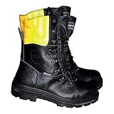 Cofra S.r.l. Cofra Schnittschutz-Stiefel Woodsman BIS Forstarbeiter Arbeitsstiefel mit Sägeschutz 46, schwarz, 25580-000