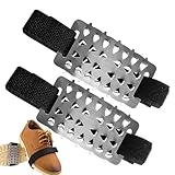 Steigeisen für Halbschuhe, rutschfeste Steigeisen, Eisspikes mit verstellbaren Riemen, Schuhspikes aus Edelstahl, Schuhe, Stiefel, Stollen PA