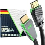 KabelDirekt – 10K & 8K HDMI Kabel, HDMI 2.1 b, zertifizierte Ultra Edition für maximale Performance – 2m (48G, Ultra High Speed, 8K@60Hz/4K@144Hz, Gaming PC/PS5/Xbox, HDMI-zertifiziert, grau)