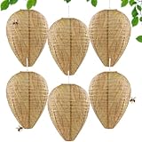 6 Stück Wespennest Attrappe, Hornissennest Attrappe, Künstliche Wespennesterköder, Aufhängen Falsches Wespennest, Wespen Nestbau Verhindern, für das Aufhängen im Garten, auf dem Balkon