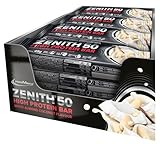 IronMaxx Zenith 50 High Protein Bar - White Almond Coconut - 16x45g | Eiweißriegel mit 50% Protein | Low Sugar Snack mit cremiger Umhüllung | High Proteinriegel für Muskelaufbau, Diät & Fitness