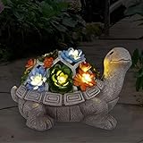 Yeomoo Solar Gartenfiguren Schildkröte Gartendeko für...