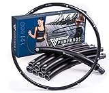 Pump Bros Premium Hula Hoop Reifen für Erwachsene & Kinder inkl. Tragetasche | 6-8 teiliger abnehmbarer Hula-Hoop-Reifen | Fitness Reifen mit Schaumstoff | Hullahub Reifen zum Abnehmen | Hoop Sport