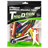 THIODOON Golf Tees Zubehör Lignum 100% Bambus Mehrfarben 100 Stück 54mm 70mm 83mm Auswahl langlebiger ökologischer Mehrere Farben Hohe Golf Tees reduzieren die seitliche Drehung und Reibung