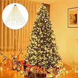 TNMOO Weihnachtsbaum Lichterkette mit Ring und 16 Stränge, 400 LED christbaumbeleuchtung mit 8 Leuchtmodi Wasserdicht, Tannenbaum für 150cm-240cm Baum,Warmweiß,Christbaumdeko Innen Außen