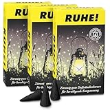 Crottendorfer 3er-Pack Outdoor Räucherkerzen Set. Perfekter Schutz für Camping, Garten, Terrasse & Draußen - Made in Germany