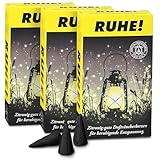 Crottendorfer 3er-Pack Outdoor Räucherkerzen Set. Perfekter Schutz für Camping, Garten, Terrasse & Draußen. Stundenlanger Abwehr Alternative zum Insektenspray & Anti Mücken Spirale - Made in Germany