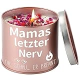 PRSTENLY Geschenke für Mama, 9OZ Stumpenkerzen Mit Spruch für Den Beste Mama, Muttertagsgeschenk Geburtstagsgeschenk für Mama, Geschenk Mutter zum Muttertag Geburtstag