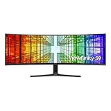 Samsung Business Monitor S9U S49A950UIP, 49 Zoll, VA-Panel, DQHD-Auflösung, QLED, Vesa DisplayHDR 400, Reaktionszeit 4 ms, Bildwiederholrate 120 Hz, schwarz