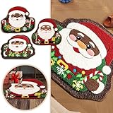 Niedlicher Weihnachtsmann-Teppich, modische und weihnachtliche Badezimmermatte, Slip-Teppich, Willkommensbodenmatte, Weihnachten, Innen- und Außenbereich, Teppich, Badezimmer-Dekorationsmatte (B