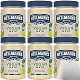 Hellmann´s Vegan Mayo Salatcreme auf Rapsöl-Basis 6er Pack (6x270g Verpackung) + usy Block