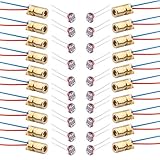 RUNCCI-YUN 20pcs Mini Diode Red Module Dot Diode Module 5V 6mm + 20pcs Photo Resistor Light Resistance 5mm