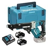 MAKITA DFR551RFJ Automatikschrauber 18 V LXT (2 x 3,0 Ah) 25-55 mm aus Makpac