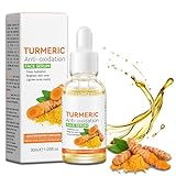 Kurkuma-Serum - Antioxidation Serum gegen dunkle Flecken - Kurkuma-Öl Hautpflege - Gesichts-Serum zur Entfernung dunkler Flecken - Akne bekämpfende Anti-Falten Feuchtigkeitspflege für das Gesicht